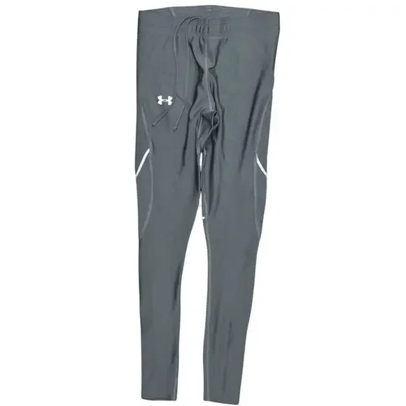 Under Armour Gray Leggings XS Polyester Women Compression Heatgear Drawstring - Picture 1 of 7